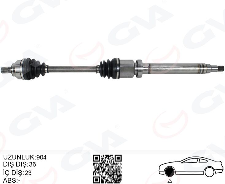 On Aks Komple Sag Focus Iı 1.6- 1.8 Tı 04>11 C Max 1.6 1.8 Tı 05>11 Benzınlı Volvo S40 Iı 1.6 05>12 V50 1.6 05>12 GVA 4435006
