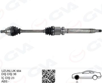 On Aks Komple Sag Focus Iı 1.6- 1.8 Tı 04>11 C Max 1.6 1.8 Tı 05>11 Benzınlı Volvo S40 Iı 1.6 05>12 V50 1.6 05>12 GVA 4435006