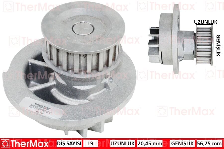 Devirdaim Chevrolet Kalos 1.4 Rezzo 1.6 05 > Daewoo Kalos 1.4 02 > Lanos 1.4 1.5 97 > Pa694 THERMAX T01.130