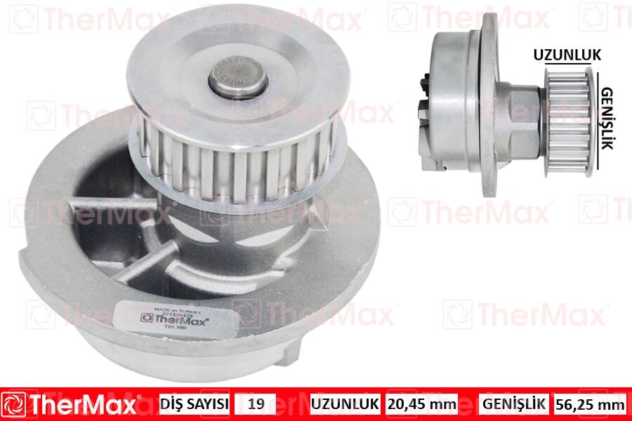 Devirdaim Astra F-Vectra A-Corsa A-B-Combo 94-01 1.2-1.4-1.6 Pa442 T 90349239 THERMAX T01.160