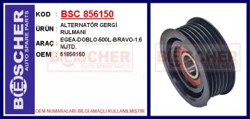 Alternatör Gergi Rulmanı Egea-Doblo-500L-Bravo-1.6 Mjtd. BSC 856150