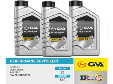 Motor Yağı 20W50 1 Lt Platınum Mineral Apı Sl/Cf GVA 9921520