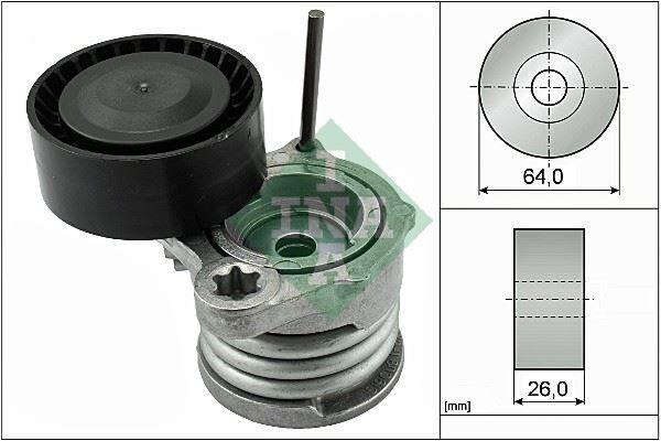 Kayıs Gergı Rulmanı Bmw N47 M47 M57 E87 E90 E91 E92 E93 Kutuklu INA 534033110