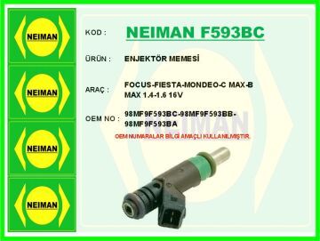 Enjektör Memesi Fıesta 02> Focus I-Iı 98> Mondeo Iv 07>1 4C Max 1.4-1.6 Zetec 04> B-Max 14> 1.6 Zet Ec NEIMAN F593BC