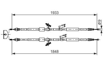 El Fren Teli Arka Ford Kuga 08> BOSCH 1987482280