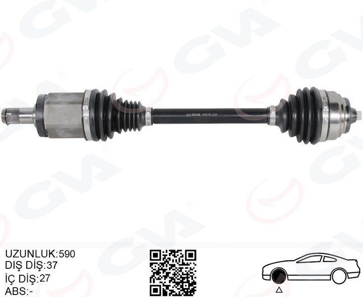 Komple Aks Ön Sol Bmw X3 F25 X4 F26 590Mm GVA 4499195