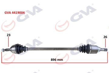 Aks Ön Komple Sağ Clıo Iv-Symbol 1.5Dcı 12 > Logan Iı-Sandero Iı-Stepway 1.5Dcı 10 > Stepway Iı 1.6-16 16V GVA 4419004
