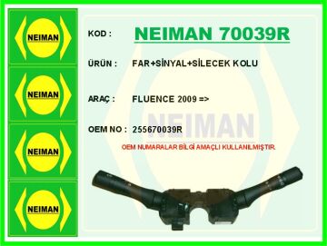 Far Sinyal Silecek Kolu Renault Fluence 09> NEIMAN 70039R