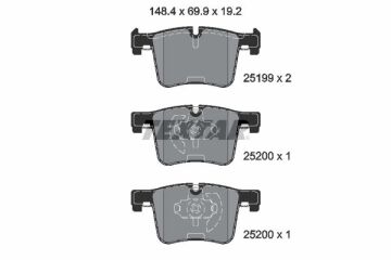 Fren Balatası On Bmw F20 F21 F22 F23 F30 F31 F34 F35 F32 F33 F36 TEXTAR 2519901