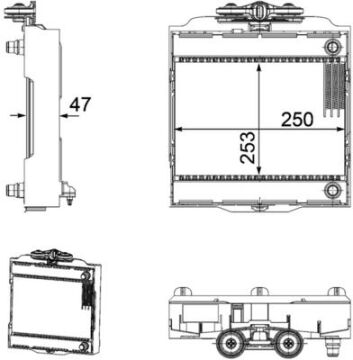Ilave Su Radyatoru Sol Bmw N20 N55 N57 F07 F10 F11 F18 F06 F12 F13 F01 F02 MAHLE CR923000P