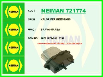 Kalorifer Rezistansı Bravo-Marea NEIMAN 721774