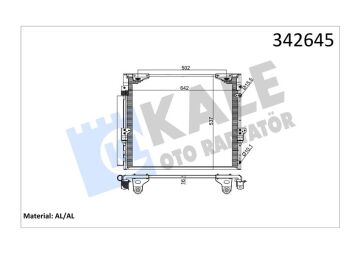 Klima Kondenseri Land Cruıser Al-Al KALE 342645