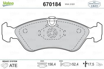 Ön Balata Astra F 91-98 Calıbra-Omega-Vectra A 1.8-2.0 88-95 VALEO 670184