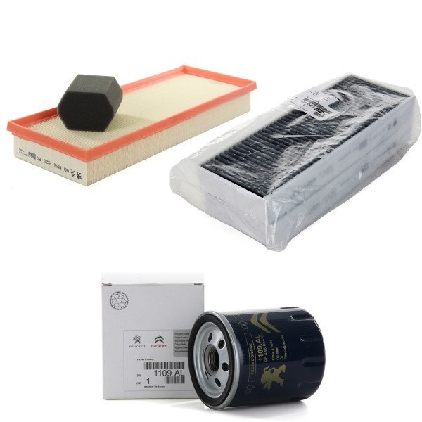 Peugeot 308 1.2 Puretech Benzinli Periyodik Yağ Bakım Filtre Seti Karbonlu Polen Orjinal 9805552080 - 9804163480 - 1109AL
