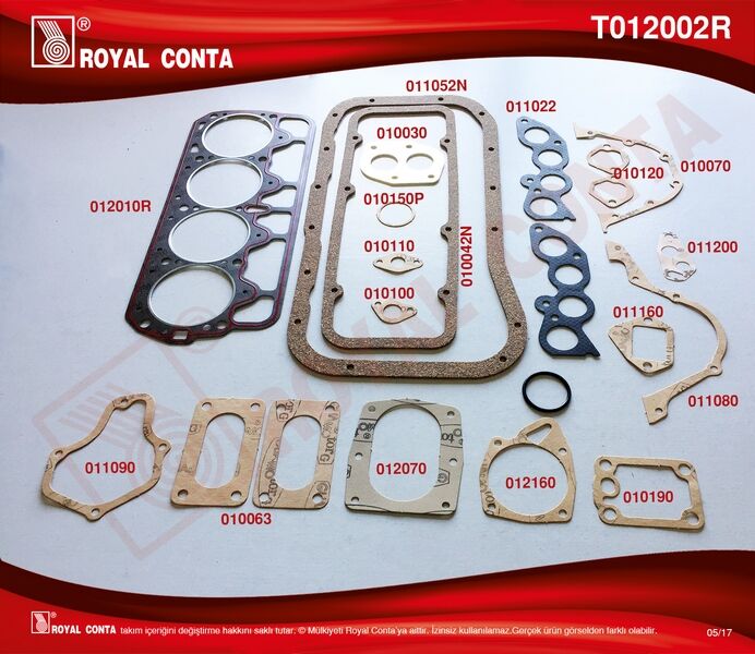 Motor Takım Conta Süper Keçesiz M131 Dkş 1600 ROYAL T012002R
