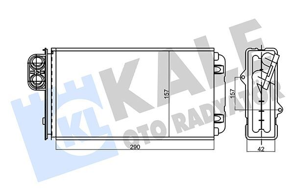 Kalorifer Cıtroen Xm-Peugeot 605 Kalorifer Borusuz Al/Mknk 42 Mm KALE 356225