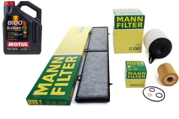 Bmw E90 Kasa 316i Periyodik Bakım Filtre Seti Motul 5W30 CUK8430 - HU815-2x - C1370 - MOTUL