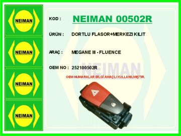 Dortlu Flasor Merkezı Kılıt Megane Iıı - Fluence NEIMAN 00502R