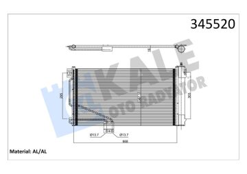 Klıma Radyatoru Mercedes Slk-Class R171 KALE 345520