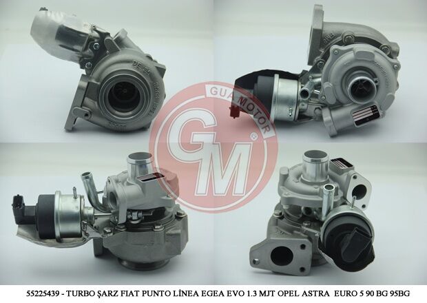 Turbo Şarj Fıat Doblo Punto Linea Egea Evo 1.3 Mjt 75-90-95 Bg Bipper Hdı 75Bg Opel Astra Combo Cor Sa GUA 40500