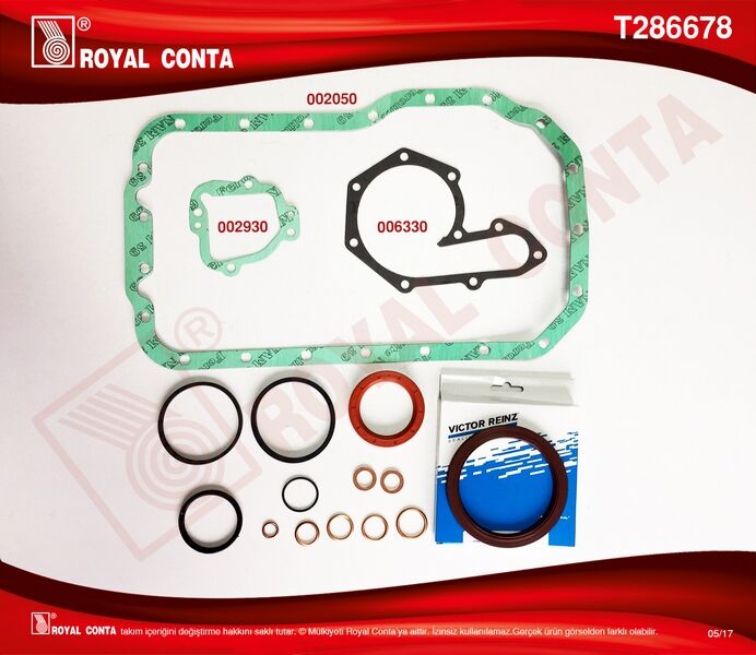 Motor Alt Takım Conta Skt Keçeli Lgn 1.8-Mgn 2.0 F3p-F3r ROYAL T286678