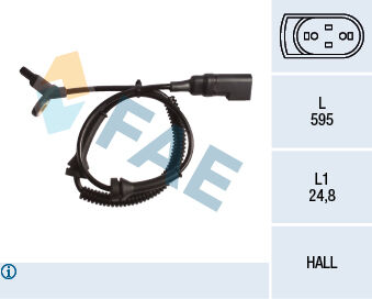 Abs Hız Sensörü Ön Connect 1.8 16V-Dı-Tdı-Tdcı 02 > FAE 78152