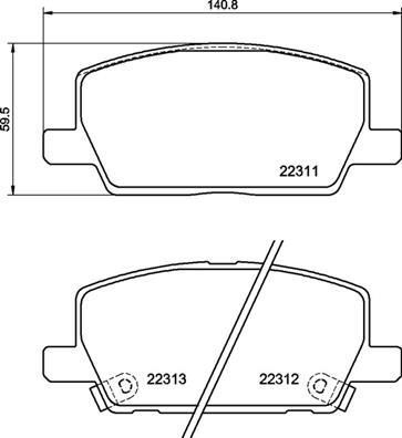 Ön Fren Balatası Opel Mokka 13> Chevrolet Trax 13> 300 Mm VALEO 670615