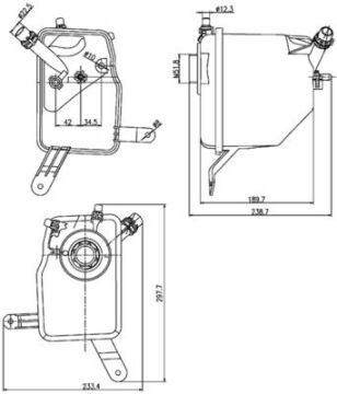 Radyator Yedek Su Deposu Bmw E60 E61 E63 E64 MAHLE CRT205000S