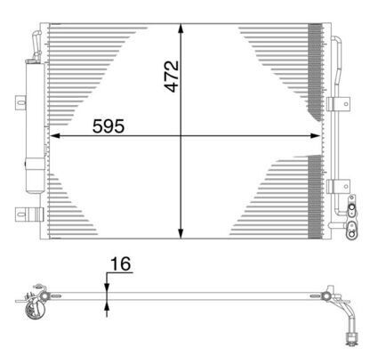 Klıma Radyatoru Land Rover Dıscovery 4 L319 Range Rover Sport I L320 MAHLE AC273000S
