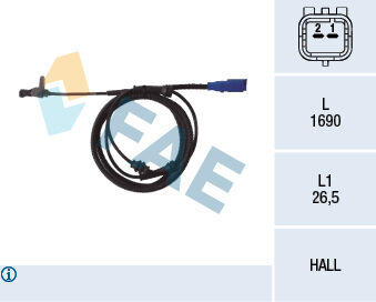Abs Hız Sensörü Arka Cıtroen C5 12/02> FAE 78098