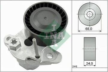 Alternatör Gergi Rulmanı Kütüklü Golf7-Passat-Jetta-A3-Tıguan-Polo-Scırocco 14 > 1.0-1.2-1.4 Tsı INA 534048010