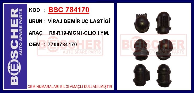 Viraj Demir Uç Lastiği R9-R19-Mgn I-Clıo I Ym. BSC 784170