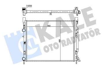 Motor Su Radyatoru Mercedes Cıtan W415 12> . Renault Kangoo Iı 1.2Tce-1.5Dci-1.6 16V 08> KALE 351010