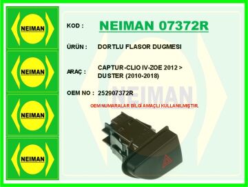 Dortlu Flasor Dugmesı Captur-Clıo Iv-Zoe 2012 > Duster 2010-2018 NEIMAN 07372R