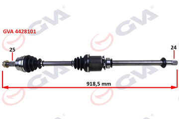 Komple Aks Sağ Milli Aks Lale Li Grande Punto 1.3 Mtj 05- 75Hp 918Mm GVA 4428101
