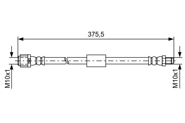 Fren Hortumu Arka Mercedes W212 S212 C218 X218 BOSCH 1987481608