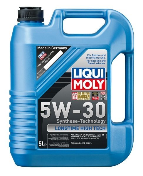 Liqui Moly 5W30 Motor Yağı DPF`li Sentetik LONGTIME HIGH TECH 5 Litre 9507