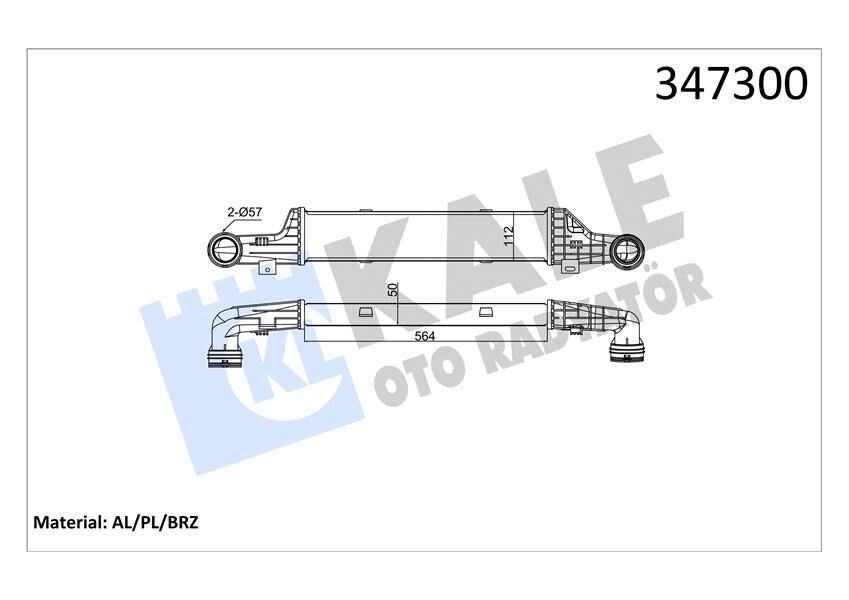 Turbosarj Radyatoru Mercedes E-Class W210 S210 KALE 347300
