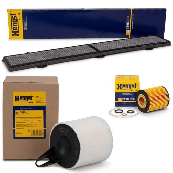 Bmw E92 Kasa 320i Periyodik Bakım Filtre Seti Hengst Marka Yağsız E1959LC - E29HD89 - E620L