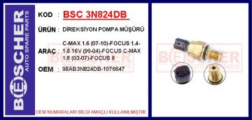 Direksiyon Pompa Basınç Müşürü Ford Focus 98> Kalın Diş: 12X1.75 BSC 3N824DB