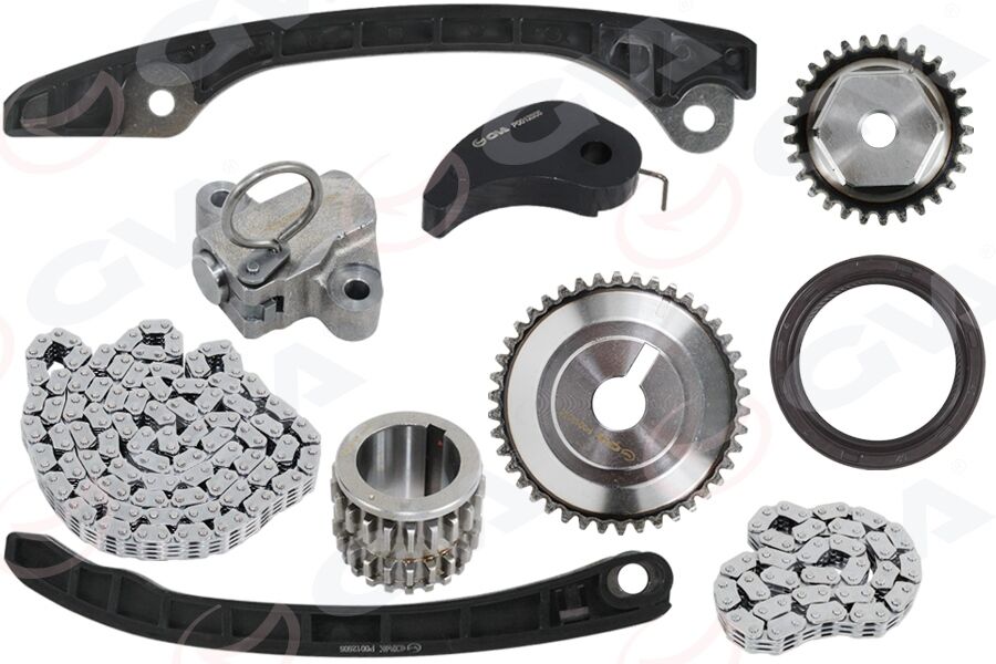 Eksantrik Zincir Seti Nıssan Juke 1.6L Hr16de 4 Enjektörlü F15e 06-> / Note 1.6L Hr16de 06-> / Qas Hqaı 1.6L Hr16de J10 06-13 10 Parça GVA 59C9935