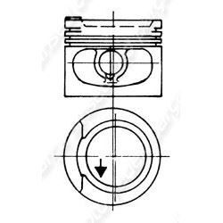 Motor Piston Segman 1.00 Audı 80 1.8T YENMAK 31-03307-100