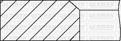 Motor Segman Audı-Vw 1600-1800 Cc Benzin / Abm / Ds 81.01 YENMAK 91-09307-000