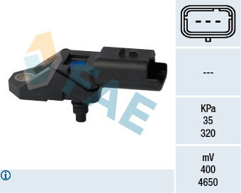 Emme Manifoldu Basınç Sensörü Ford-Peugeot-Citroen-Fiat-Land Rover 07> 2.2 Tdci FAE 15108
