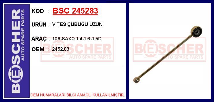 Vites Çubuğu Uzun 106-Saxo 1.4-1.6-1.5D BSC 245283