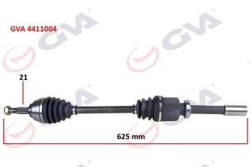 Komple Aks Sağ Megane Iı 1.6 16V 03-08 804Mm Auto. GVA 4411004