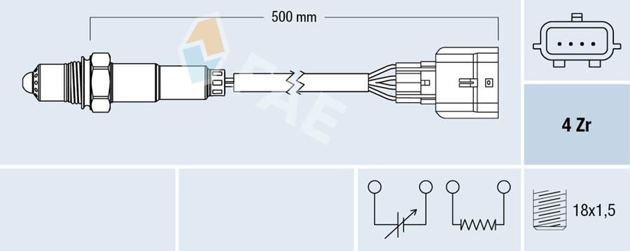 Oksijen Sensörü Ön Renault Fluence-Megane-Kadjar-Kangoo-Captur-Dokker-Duster-Scenıc-Lodgy 1.2 Tce- 1.2 Dıg-T / Nıssan Qashqaı 1.2L Hra2ddt J11 14-> / Juke 1.2L Hra2ddt F15 15-19 / Mıcra 0.9L Hr09det FAE 77584