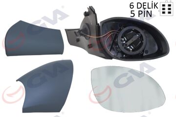 Dış Dikiz Aynası Sağ Vectra B 96> Elektrikli Isıtmalı Konveks 5 Fiş Vm-166Ehr 1428718 GVA 1090315