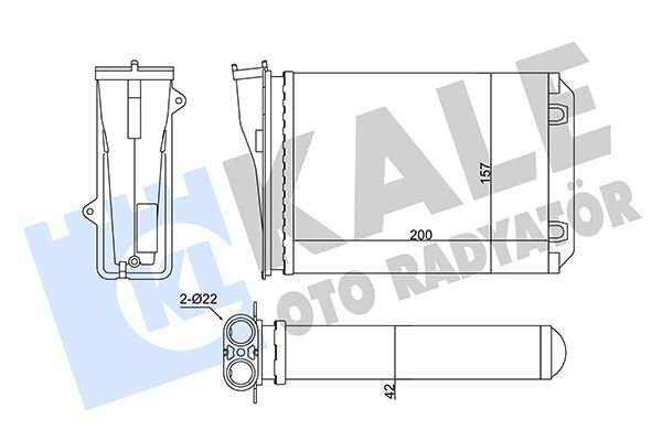 Kalorifer Cıtro N C3 Iıı-Peugeot 2008 I-208 I Kalorifer Al/Mknk 200X157x42 KALE 356125