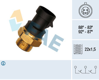 Fan Müşürü 66C 3 Fişli Ducato-Boxer-Jumper 98-02 Punto 94-99 Palıo 97-01 FAE 37900